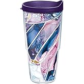 Tervis Inkreel Butterfly Wing Made in USA Double Walled Insulated Tumbler Travel Cup Keeps Drinks Cold & Hot, 24oz, Classic