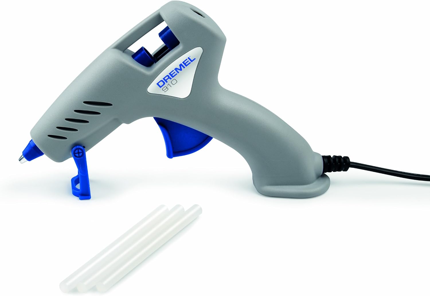 Dremel 910 Hot Glue Gun 165°C - Glue Gun with Precision Non-Drip Tip and 3 Multi-Purpose Glue Sticks (7 mm)