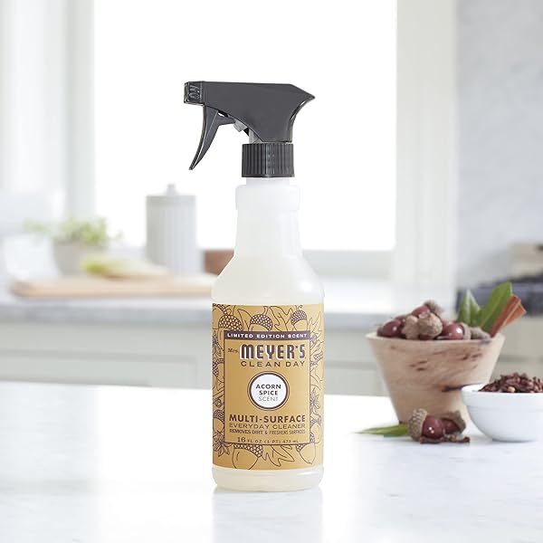 MRS. MEYER’S CLEAN DAY MULTI-SURFACE EVERYDAY CLEANER, ACORN SPICE SCENT, 16 FL OZ BOTTLE