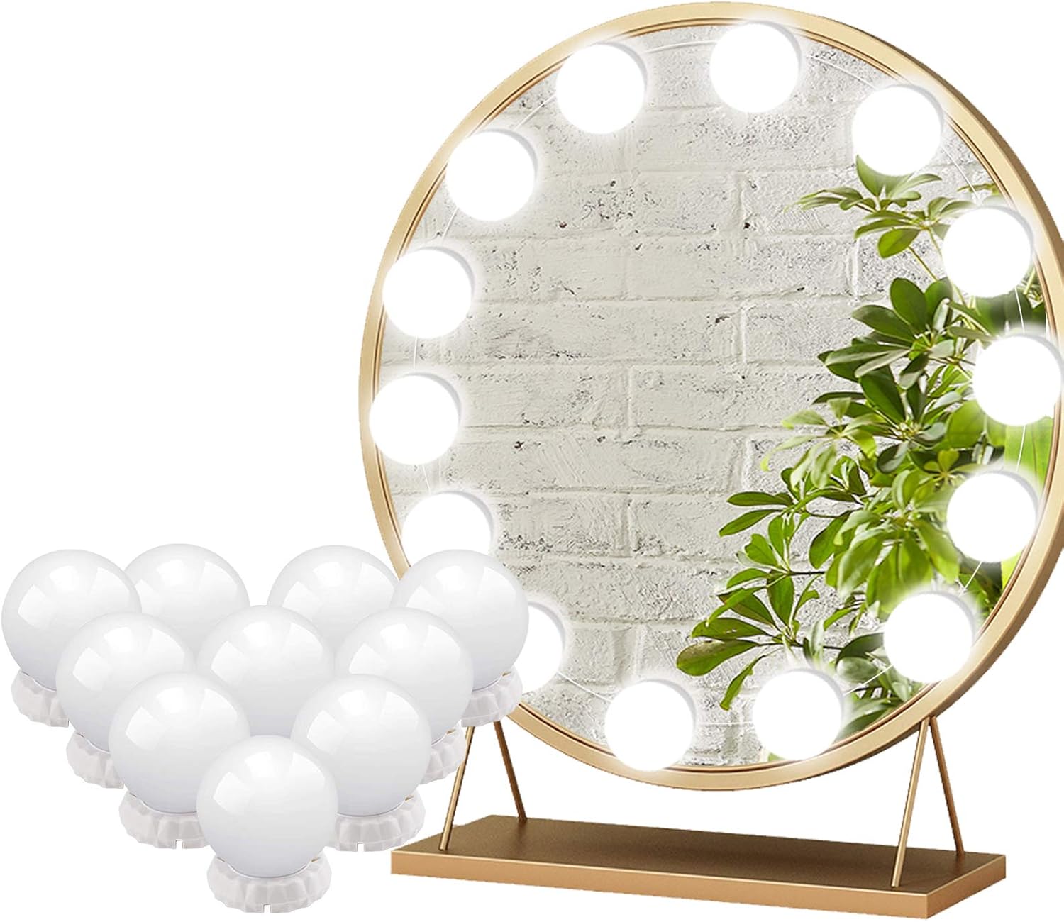 Led Vanity Mirror Lights Hollywood Style Vanity Make Up Light Ultra Bright White Led Dimmable Control Lights For Makeup Vanity Table Bathroom Mirror White Amazon Com