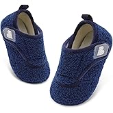 BARERUN Toddler Slippers Boys Girls House Shoes Warm Kids Slippers With Non-Slip Rubber Sole Fuzzy Cozy Walking Shoes Indoor/Outdoor