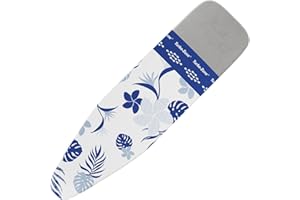Bartnelli Ironing Board Cover and Pad, Made in Europe with New Patent Technology | 54x15 Iron Board Replacement Cover Featuring Park & Turbo Zone, Scorch Resistant 100% Cotton Thick Layered Top