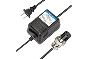 OUSALY AC17VX2 600mA for Mixing Console Mixer Power Supply AC Adapter 3-Pin Connector Plug for Yamaha MG16/MG166CX/MG166C/F4/F7/6FX/MG82X,Connector Pedalboard Power Supply 17V 600mA,110V-120V Input US Plug