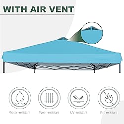 JANCANOPY 12x12 Canopy Replacement Top with Air