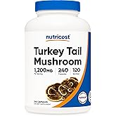 Nutricost Turkey Tail Mushroom Capsules 1200mg, 120 Servings (240 Capsules) - Gluten Free, Non-GMO, and Vegetarian Friendly