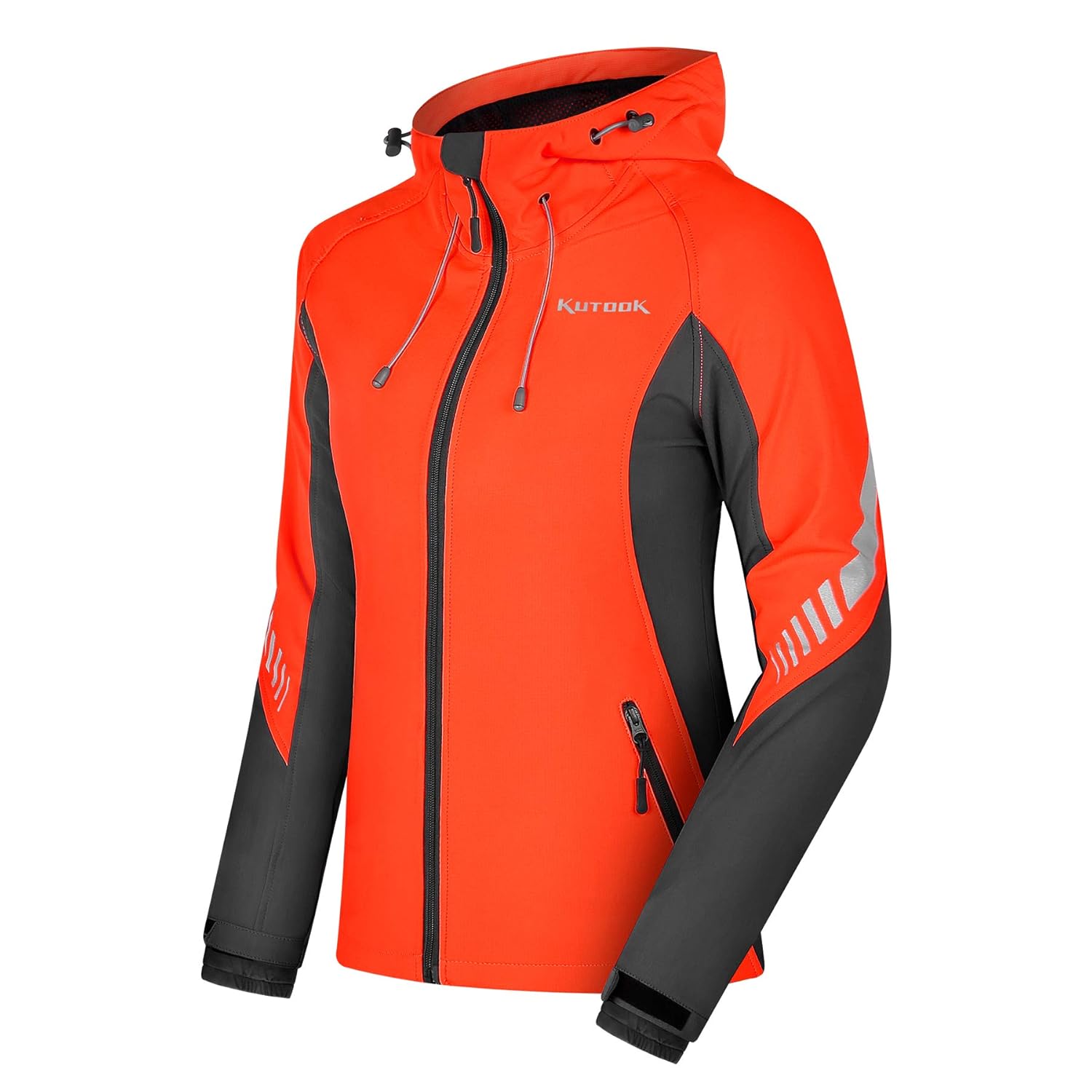 KUTOOK Windproof Water Resistant Thermal Fleece Reflective