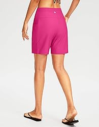 G Gradual Women's 7" Long Swim Board Shorts High