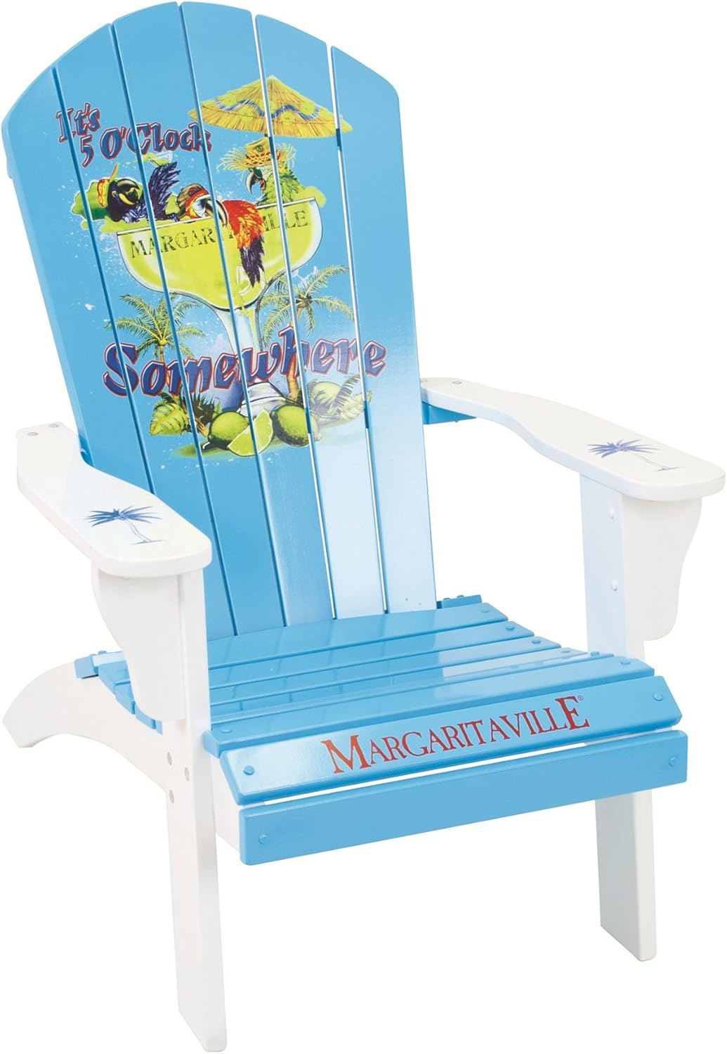 sundale outdoor bar stools on Amazon Com Margaritaville Outdoor Patio Wood Adirondack Chair It S 5 O Clock Somewhere Light Blue Garden Outdoor