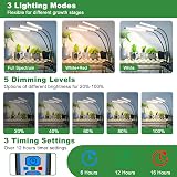 wolezek Grow Light 2-Pack Full Spectrum LED 6000K Clip-on with Timer 5-Level view 3