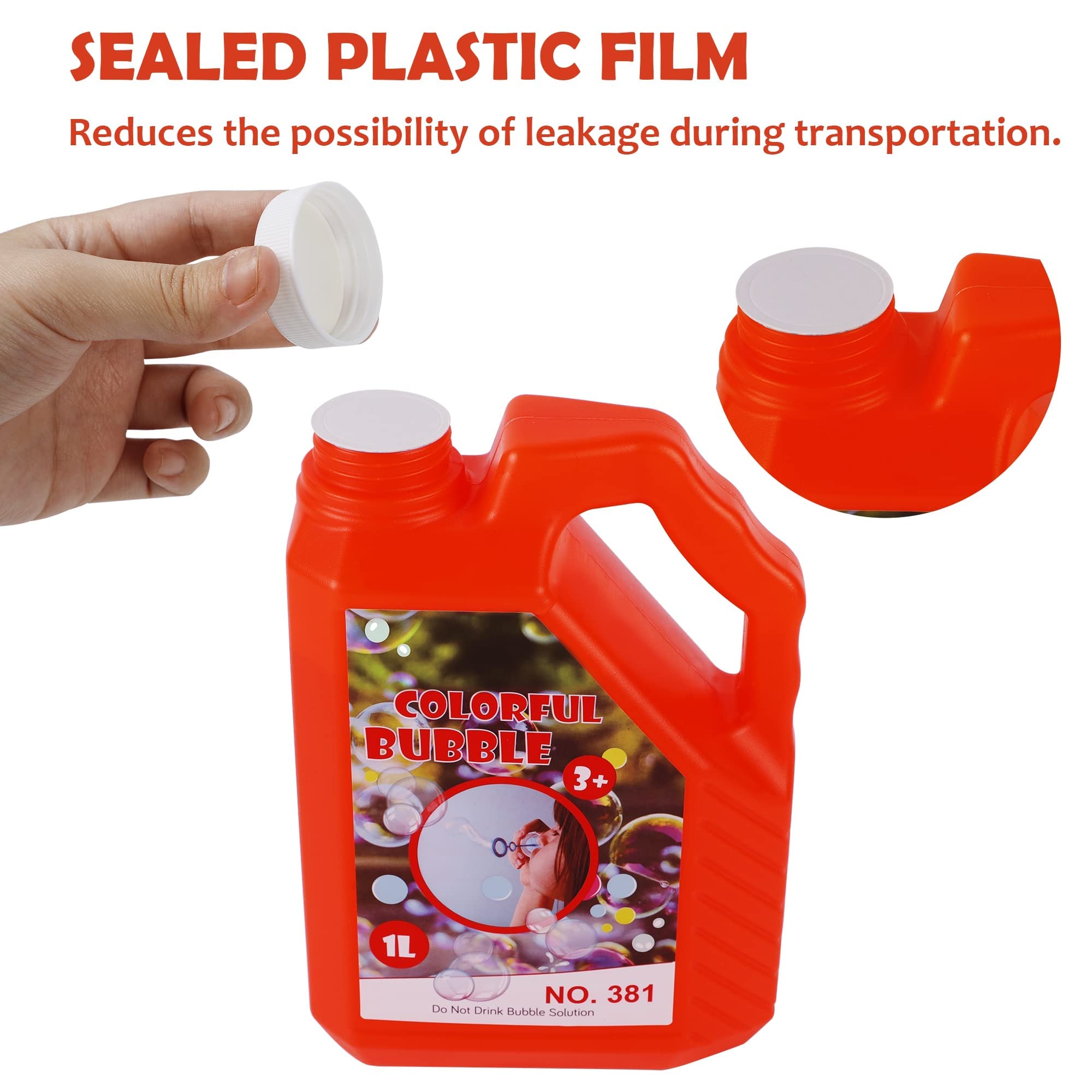 Bubble Concentrated Solution, 1 L/ 33.8 OZ Bubble Refill Solution for Kids Halloween Parties, Bubble Machine, Giant Bubble Wand, Bubble Blower Toys