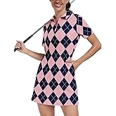 Soneven Womens Tennis Dress Sleeveless Golf Dresses with Shorts and Pockets Ruffle Sleeve Workout Athletic Dresses