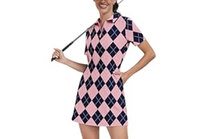 Soneven Womens Tennis Dress Sleeveless Golf Dresses with Shorts and Pockets Ruffle Sleeve Workout Athletic Dresses