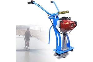 SEANESZTI 4 Stroke Gas Concrete Wet Screed, Commercial Power Screed Vibratory Screed Power Unit Wet Concrete Screed Board Cement, 35.8CC Steel Cement Vibrator Gasoline Concrete Wet Screed Fits 1-5M Blade