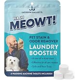 Jackson Galaxy Wash Meowt! Pet Laundry Detergent Booster Tablets, 8 Count | Non Toxic CO2 Powered Stain &amp; Odor Remover for Cat &amp; Dog Urine, Vomit &amp; Blood on Clothes, Bedding, Blankets &amp; Pet Gear