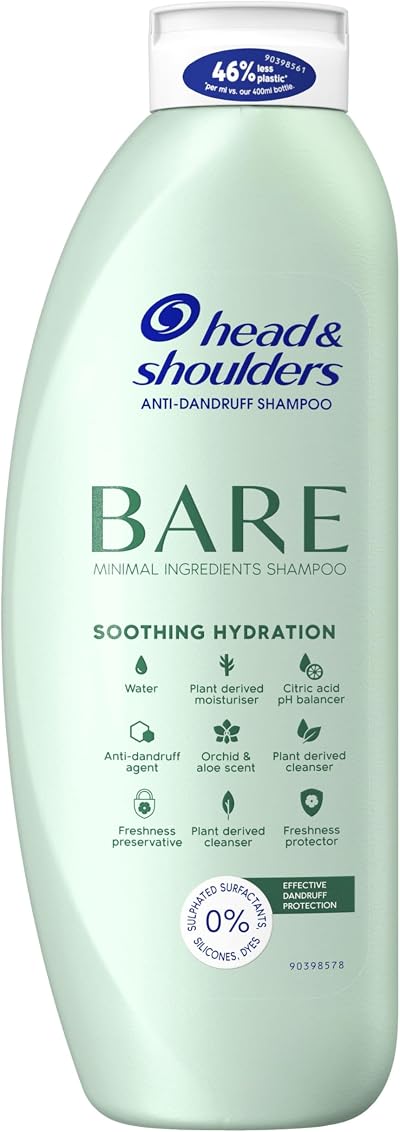 Head & Shoulders Bare Soothing Hydration Anti-Dandruff Shampoo 400 ml