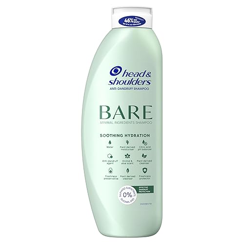 Head & Shoulders Bare Soothing Hydration Anti-dandruff Shampoo. Minimal Ingredients. 400 ml