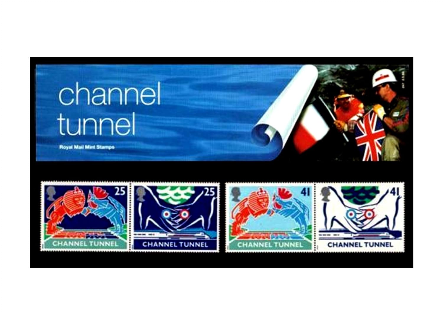 Channel Tunnel Presentation Pack 1994 Royal Mail Mint British Collector