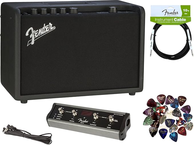 Fender Mustang GT 40 Guitar Amplifier Bundle with MGT4