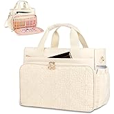 CTWWFS Christian Tote Bags for Women with Compartments, Church Bag with Pen Holders, Tote Bag with Zipper for Work and Travel