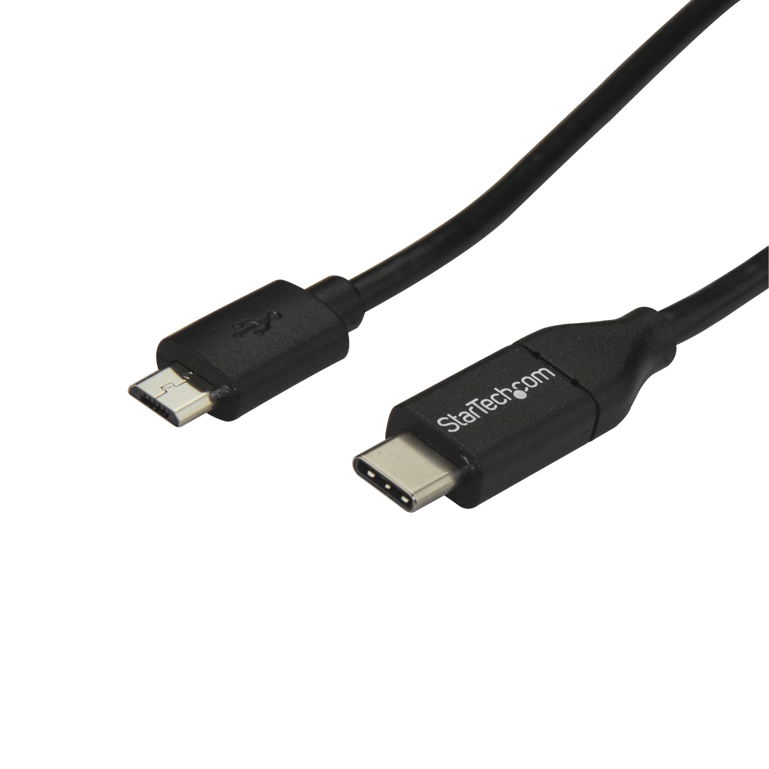 StarTech.com USB C to Micro USB Cable 2m 6ft - USB-C to Micro USB Charge Cable - USB 2.0 Type C to Micro B - Thunderbolt 3 Compatible (USB2CUB2M)