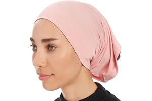 Ayisah Hijab Caps Underscarf for Women – Black Hijab Cap Underscarf Turban Dreadlocks Tube – Muslim Accessories Headscarf
