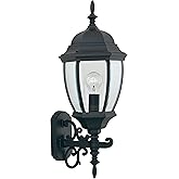 Designers Fountain Tiverton Outdoor Light Fixture, 24.25 Inch Exterior Wall Lantern Sconce for Front Door, Patio and Porch, B