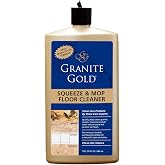 Granite Gold Squeeze &amp; Mop Stone and Tile Floor Cleaner, 32 oz | No-Rinse Formula for Granite, Marble, Travertine, Ceramic and More - Made in the USA