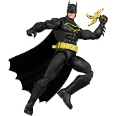 ​Mattel DC Premier Series 6.5in Stealth Suit Batman Action Figure | Series 2 Super Hero Toy in Black Suit, 22 Points of Articulation, Fabric Cape, Weapon Stand and Battle Accessories