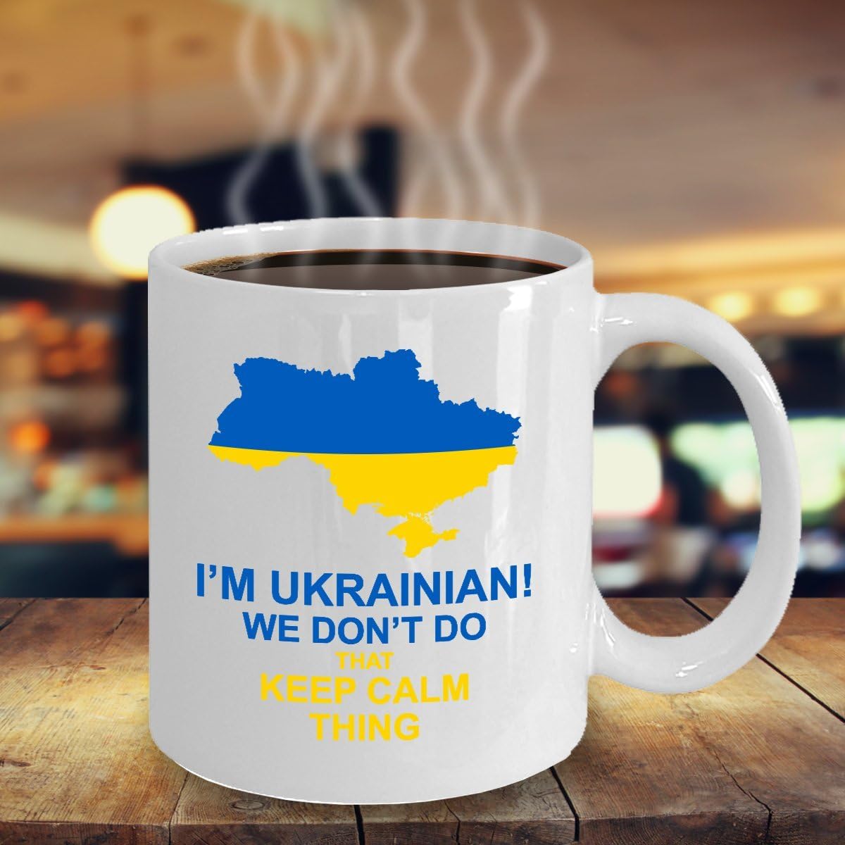 Amazon Com Cool Ukrainian Coffee Mug Ukraine Flag Mug Gift Funny Unique Gift Idea For Tea Coffee Lover Ukrainian Holiday Festivals Gifts We Don T Do Keep Calm Thing