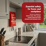 ASPIRE UK Fire Blanket 1M x 1M Fibreglass Fire Suppression for Kitchen Home view 5
