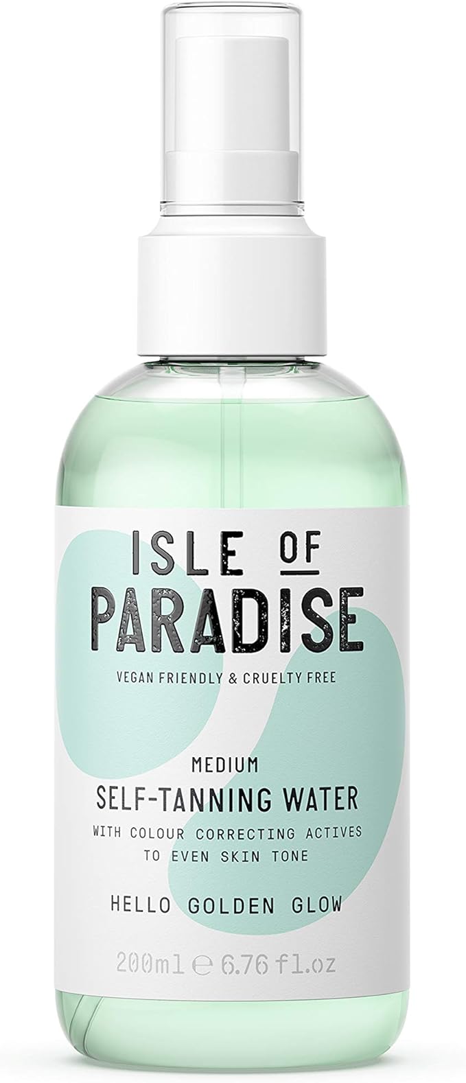 Isle Of Paradise Fake Tan Water Medium 200 Ml Hydrating Self Tanning Water Natural Ingredients Vegan Amazon Co Uk Beauty