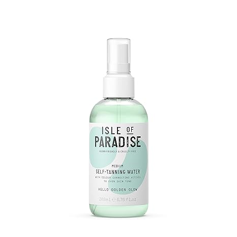Isle Of Paradise Fake Tan Water Medium 200 Ml Hydrating Self Tanning Water Natural Ingredients Vegan Beauty Amazon Com