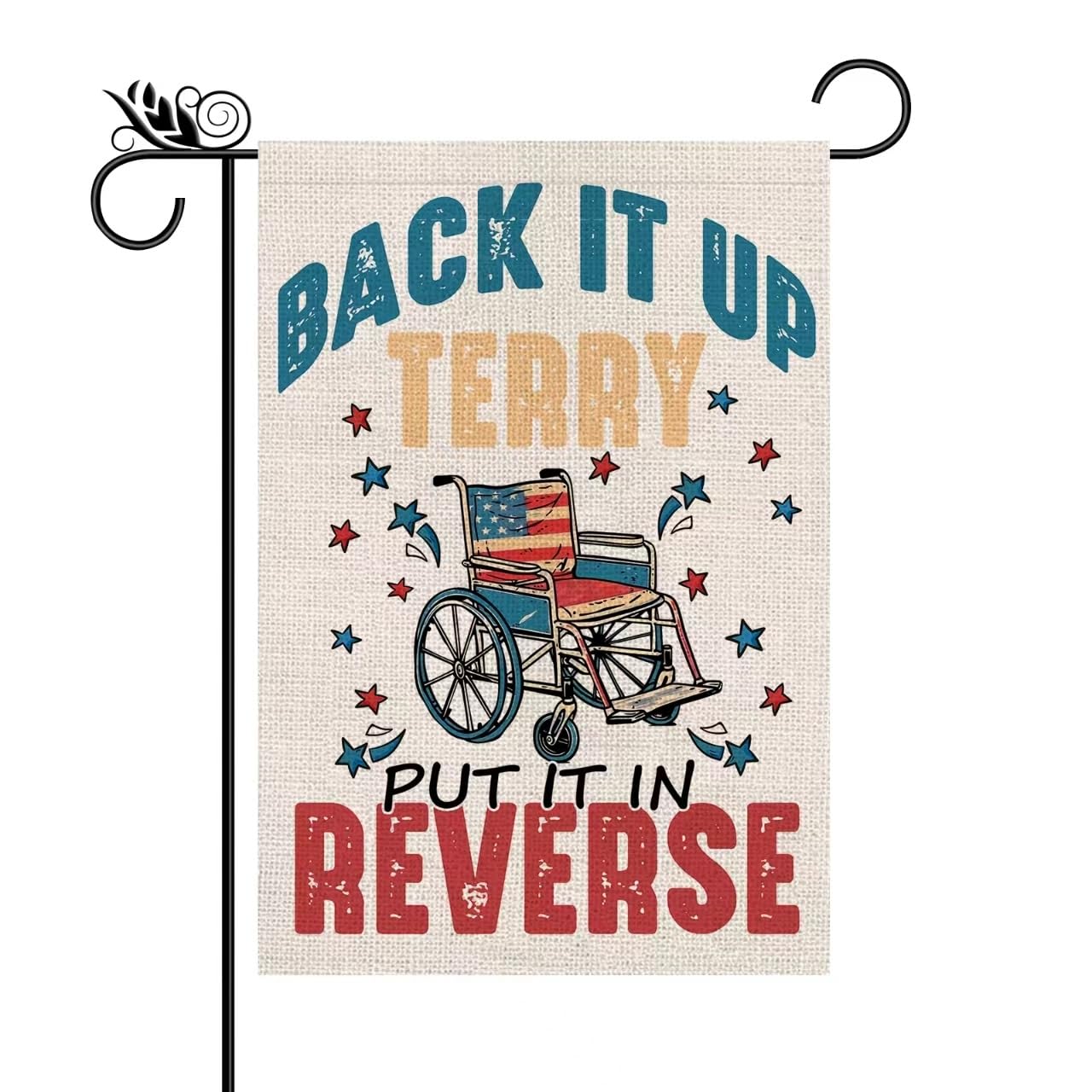 Photo 1 of 4th of July Garden Flag Double Sided For Outside USA Flag Patriotic Memorial Day Independence Day Funny Yard Outdoor Decorations 12.5x18 Inch