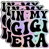 (3Pcs) in My Gigi Era Stickers Funny Sarcastic Quote Humor Motivational Inspirational Gifts Waterproof Vinyl Decals for Kindle Water Bottle Bumper Car Hard Hat Phone Laptop 3"