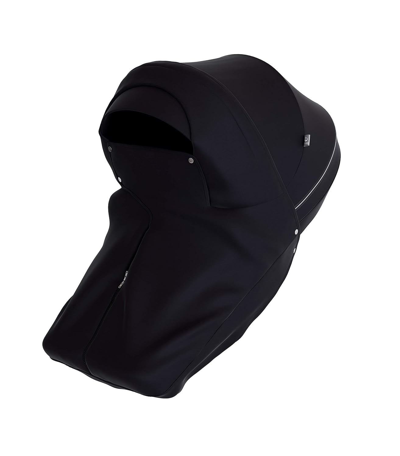 STOKKE® Kinderwagen Windschutz - Die wasserabweisende, winddichte Außenhaut beschützt Ihr Kleines vor Wind und Wetter - weiches&amp;wärmedämmendes Innenfutter für extra Behaglichkeit - Farbe: Black