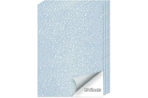 WANGHENG Printable Holographic Sticker Paper,20 Sheets 11 x 8.5''five-pointed star Printable Waterproof Sticker,Rainbow Vinyl Sticker for Inkjet or Laser Printer