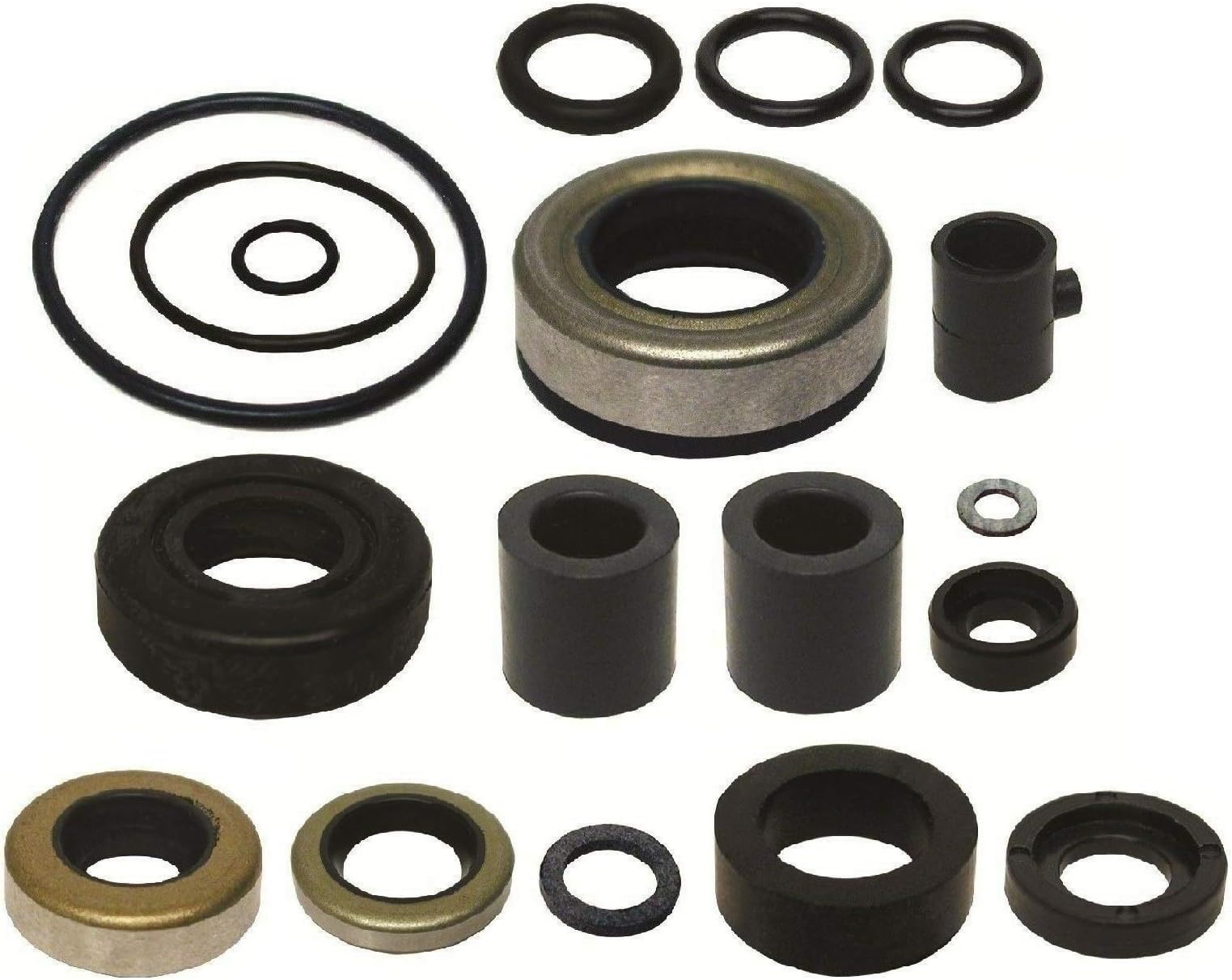 GLM Lower Unit Gearcase Seal Kit for Mercury 4, 4.5, 7.5, 9.8 Hp Replaces 18-2628, 26-77066A1 Read Product Description for Exact Applications