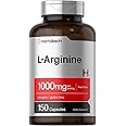 Horbäach L Arginine 1000mg Capsules | 150 Powder Pills | Free Form | Non-GMO & Gluten Free Supplement