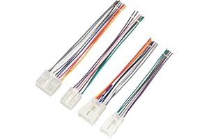 RED WOLF Car Stereo Wiring Harness for 1992-2019 Toyota, 2010-2019 Subaru Install Aftermarket Radio Wire Male Female Connecto
