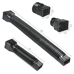 TAEYONK Black 2 Pack Gutter Downspout