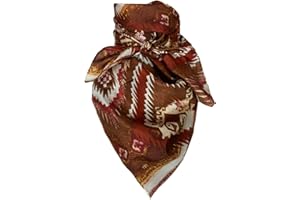 Wyoming Traders Aztec Cowboy Wild Rag 100% Silk Scarf Bandana Multiple Colors 34.5"
