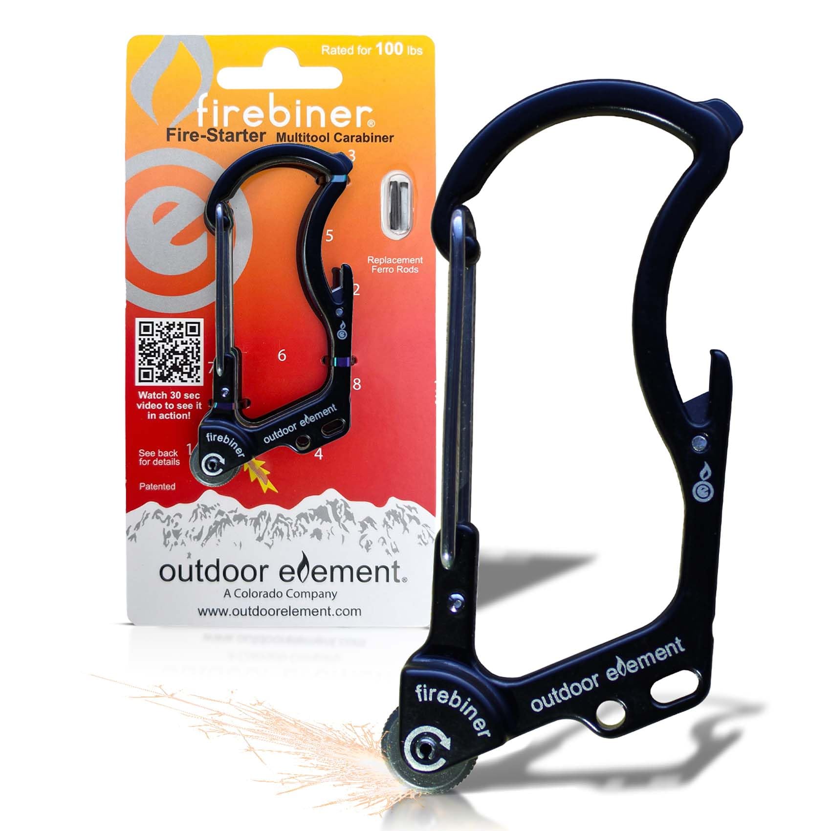 OUTDOOR ELEMENT Firebiner EDC Carabiner