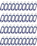 Uniclife 40 Pieces Key Tags 2 Inch Soft Plastic Key