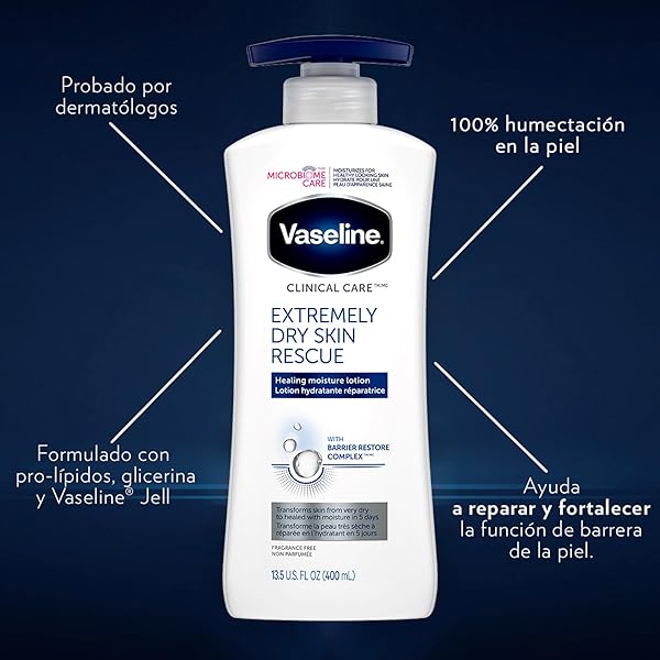 VASELINE CLINICAL CARE HAND AND BODY LOTION EXTREMELY DRY SKIN RESCUE 13.5 OZ
