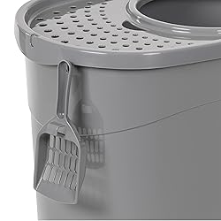 Amazon Basics Large Cat Litter Box with High
