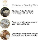 The Glowhouse Eco Lux UK 1kg Premium Soy Wax Flakes - 100% Natural view 9