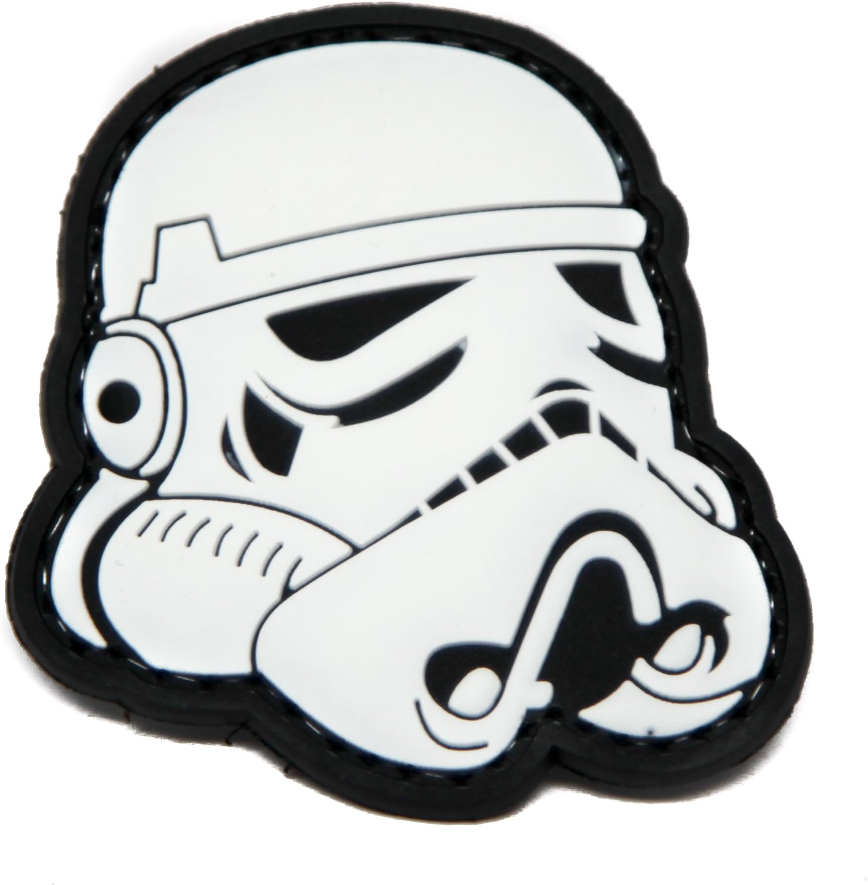 Stormtrooper Star Wars PVC Rubber Morale Patch by NEO Tactical Gear Morale Patch (White)