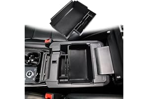 TACOBRO Center Console Organizer Tray Compatible with Ford Explorer 2020 2021 2022 2023 2024 Accessories Armrest Glove Box Secondary Storage Divider Insert ABS Materials