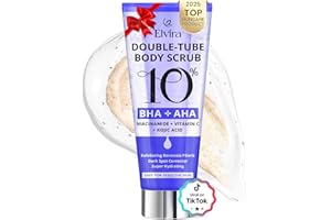 Elvira KP Bump Eraser Foot & Body Scrub, Exfoliating Scrub for Keratosis Pilaris, Smooth Skin with 10% AHA BHA & Niacinamide, Deep Moisturizing Cleanser for All Skin Types, Exfoliante para el Cuerpo