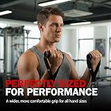 Slim Panda Exercise Handles Heavy Duty Resistance Band Cable Attachments Black view 7